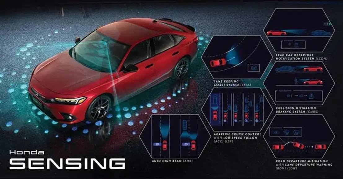 Hệ thống cảm biến radar và camera của Honda Sensing giúp nâng cao an toàn trên đường.